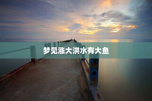 梦见涨大洪水有大鱼