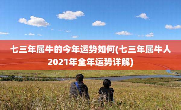 七三年属牛的今年运势如何(七三年属牛人2021年全年运势详解)