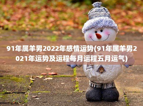 91年属羊男2022年感情运势(91年属羊男2021年运势及运程每月运程五月运气)