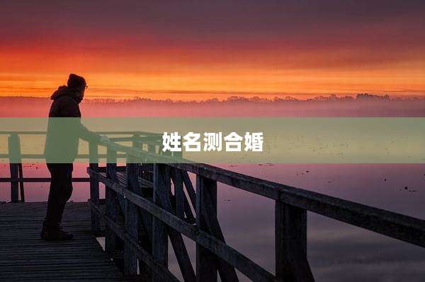 姓名测合婚