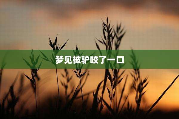 梦见被驴咬了一口