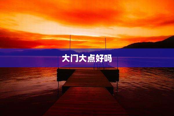 大门大点好吗