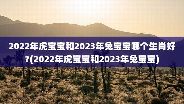 2022年虎宝宝和2023年兔宝宝哪个生肖好?(2022年虎宝宝和2023年兔宝宝)