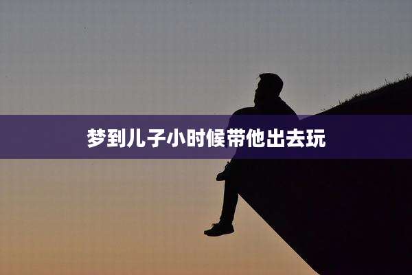 梦到儿子小时候带他出去玩