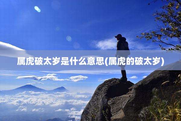 属虎破太岁是什么意思(属虎的破太岁)