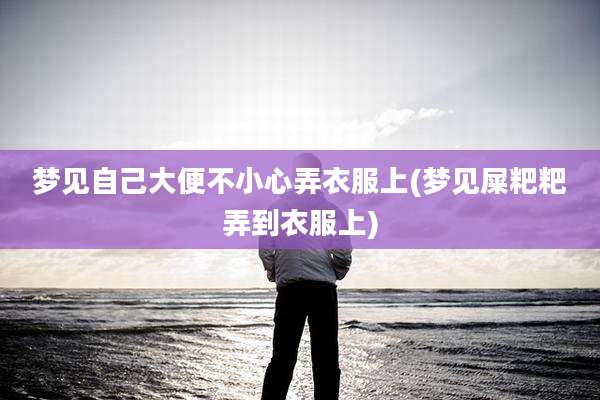 梦见自己大便不小心弄衣服上(梦见屎粑粑弄到衣服上)