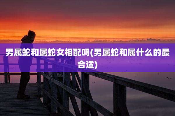 男属蛇和属蛇女相配吗(男属蛇和属什么的最合适)