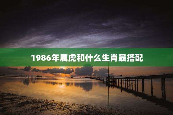 1986年属虎和什么生肖最搭配