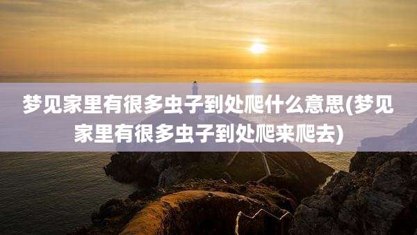 梦见家里有很多虫子到处爬什么意思(梦见家里有很多虫子到处爬来爬去)