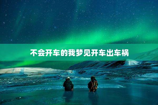 不会开车的我梦见开车出车祸