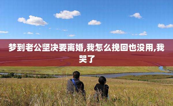 梦到老公坚决要离婚,我怎么挽回也没用,我哭了