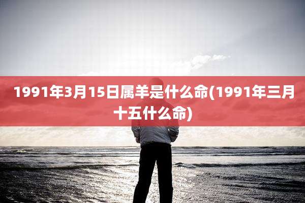1991年3月15日属羊是什么命(1991年三月十五什么命)