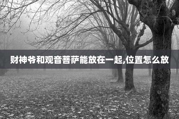 财神爷和观音菩萨能放在一起,位置怎么放