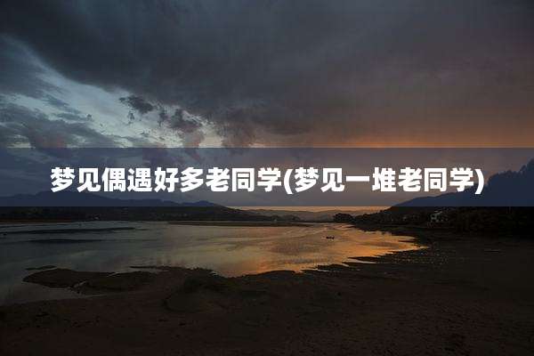 梦见偶遇好多老同学(梦见一堆老同学)