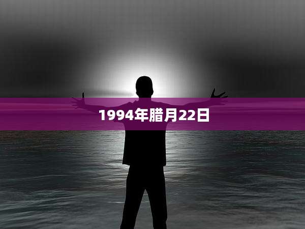 1994年腊月22日
