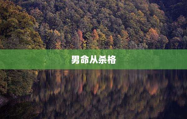 男命从杀格