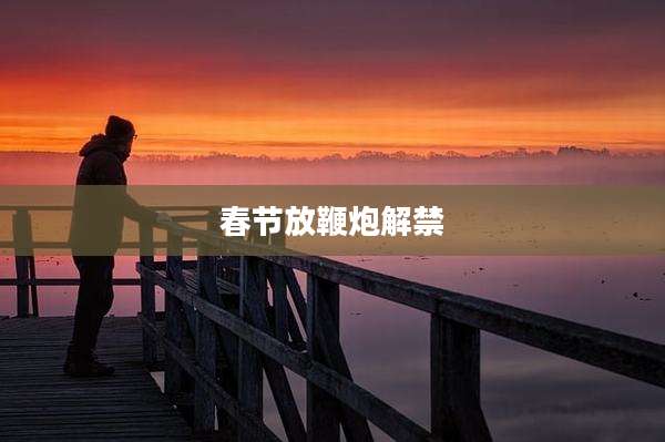 春节放鞭炮解禁
