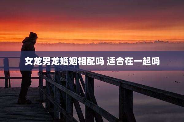 女龙男龙婚姻相配吗 适合在一起吗