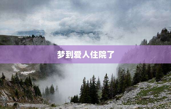 梦到爱人住院了