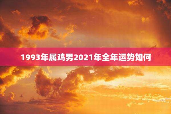 1993年属鸡男2021年全年运势如何