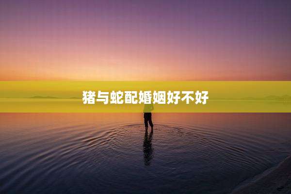 猪与蛇配婚姻好不好