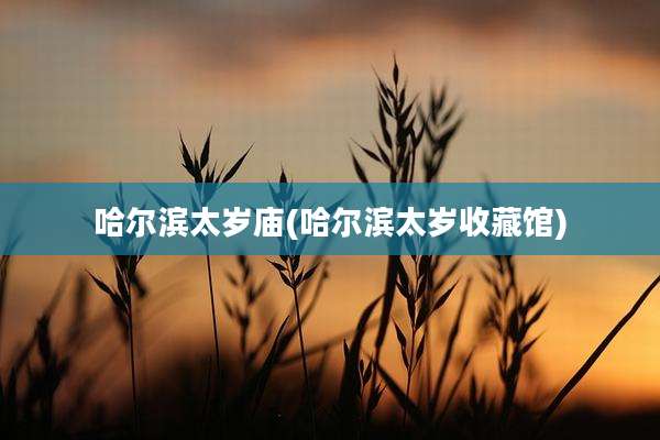 哈尔滨太岁庙(哈尔滨太岁收藏馆)