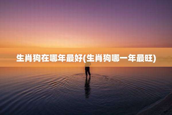 生肖狗在哪年最好(生肖狗哪一年最旺)