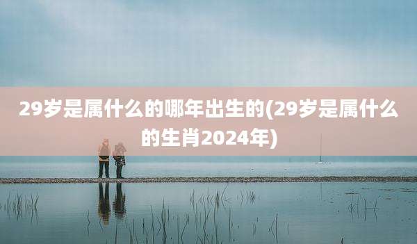 29岁是属什么的哪年出生的(29岁是属什么的生肖2024年)