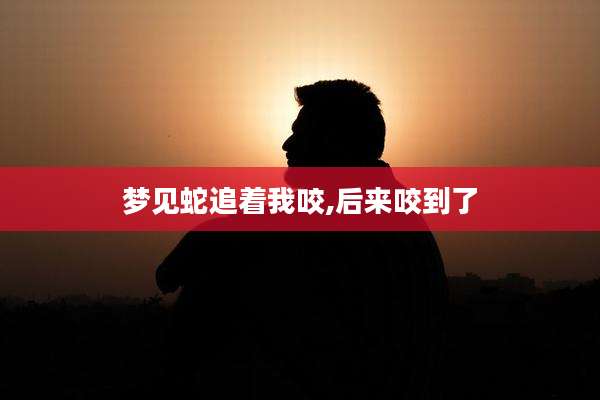 梦见蛇追着我咬,后来咬到了