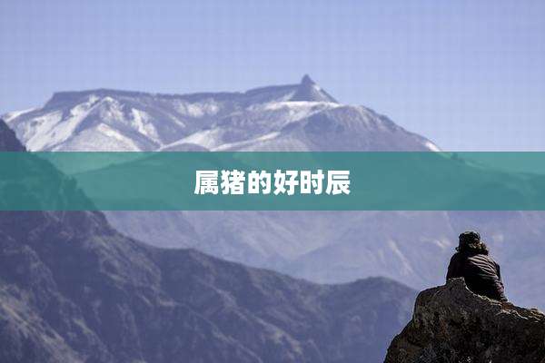 属猪的好时辰