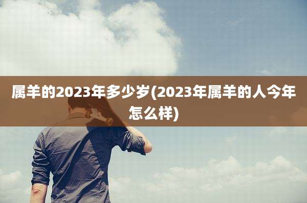 属羊的2023年多少岁(2023年属羊的人今年怎么样)