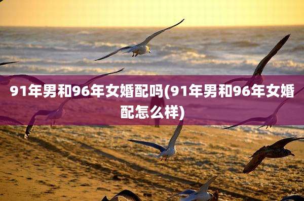 91年男和96年女婚配吗(91年男和96年女婚配怎么样)