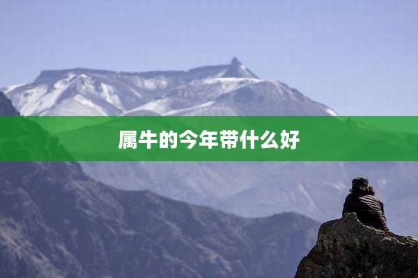属牛的今年带什么好
