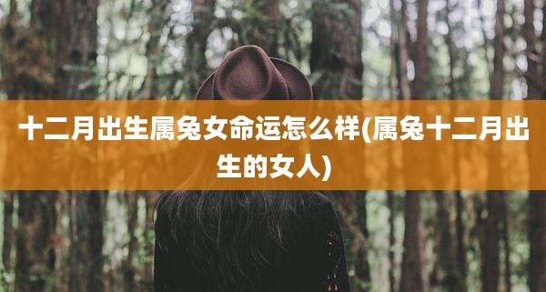 十二月出生属兔女命运怎么样(属兔十二月出生的女人)