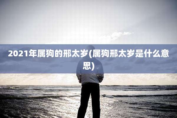 2021年属狗的邢太岁(属狗邢太岁是什么意思)