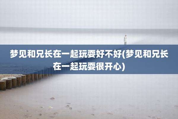 梦见和兄长在一起玩耍好不好(梦见和兄长在一起玩耍很开心)