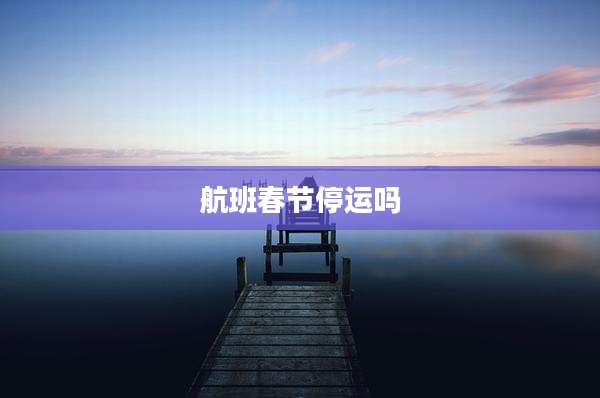 航班春节停运吗
