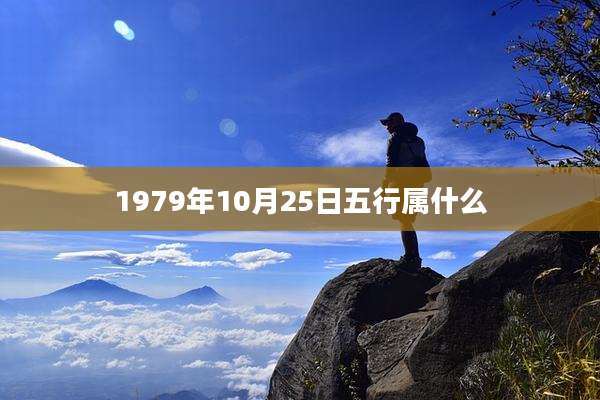 1979年10月25日五行属什么