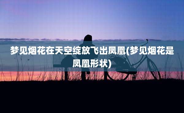 梦见烟花在天空绽放飞出凤凰(梦见烟花是凤凰形状)