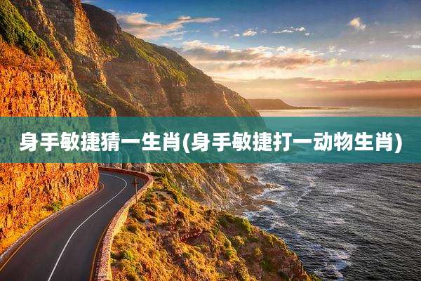 身手敏捷猜一生肖(身手敏捷打一动物生肖)