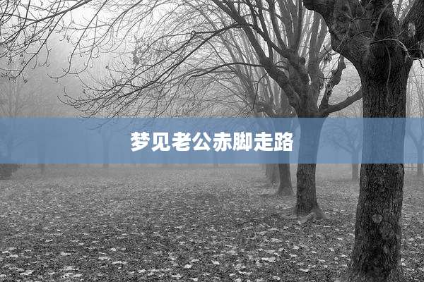 梦见老公赤脚走路