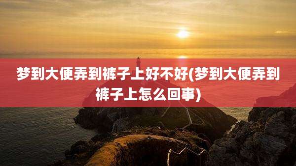 梦到大便弄到裤子上好不好(梦到大便弄到裤子上怎么回事)