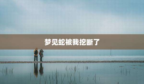梦见蛇被我挖断了