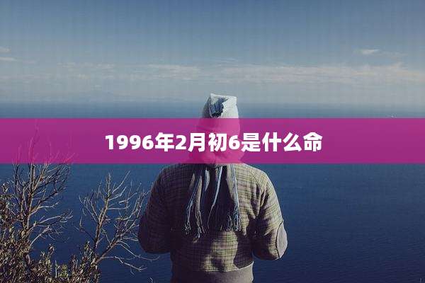 1996年2月初6是什么命