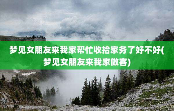 梦见女朋友来我家帮忙收拾家务了好不好(梦见女朋友来我家做客)