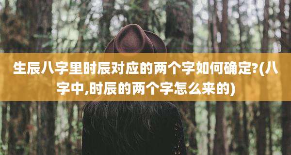 生辰八字里时辰对应的两个字如何确定?(八字中,时辰的两个字怎么来的)