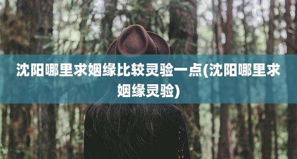 沈阳哪里求姻缘比较灵验一点(沈阳哪里求姻缘灵验)