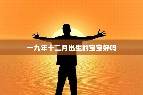 一九年十二月出生的宝宝好吗