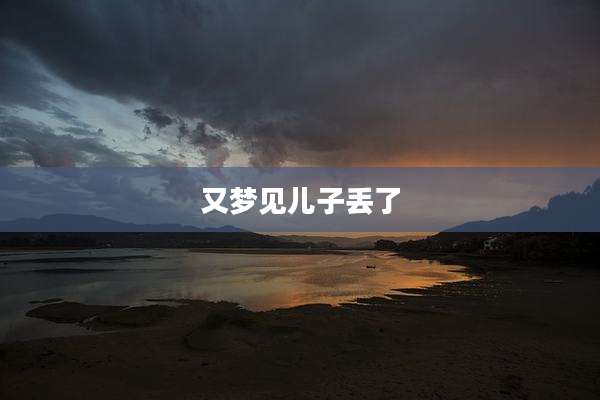 又梦见儿子丢了