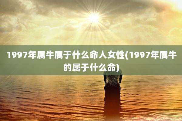 1997年属牛属于什么命人女性(1997年属牛的属于什么命)